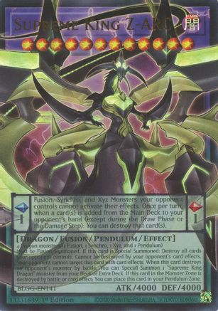 Supreme King Z-ARC [BLGG-EN141] - Battles of Legend: Glorious Gallery 1st Edition - Ultra Rare
