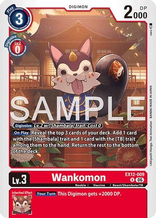 Wankomon (EX12-009) - [Digital World Shambala] Foil