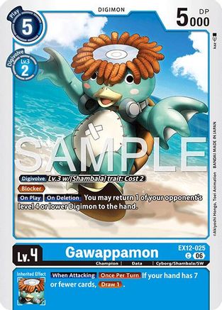 Gawappamon (EX12-025) - [Digital World Shambala]