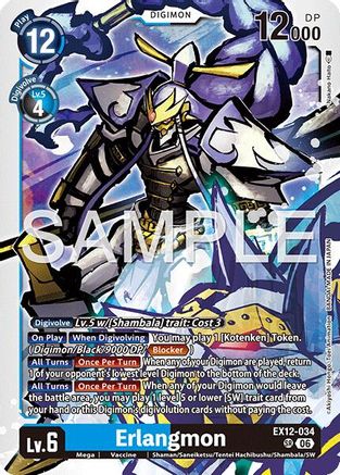 Erlangmon (EX12-034) - [Digital World Shambala] Foil