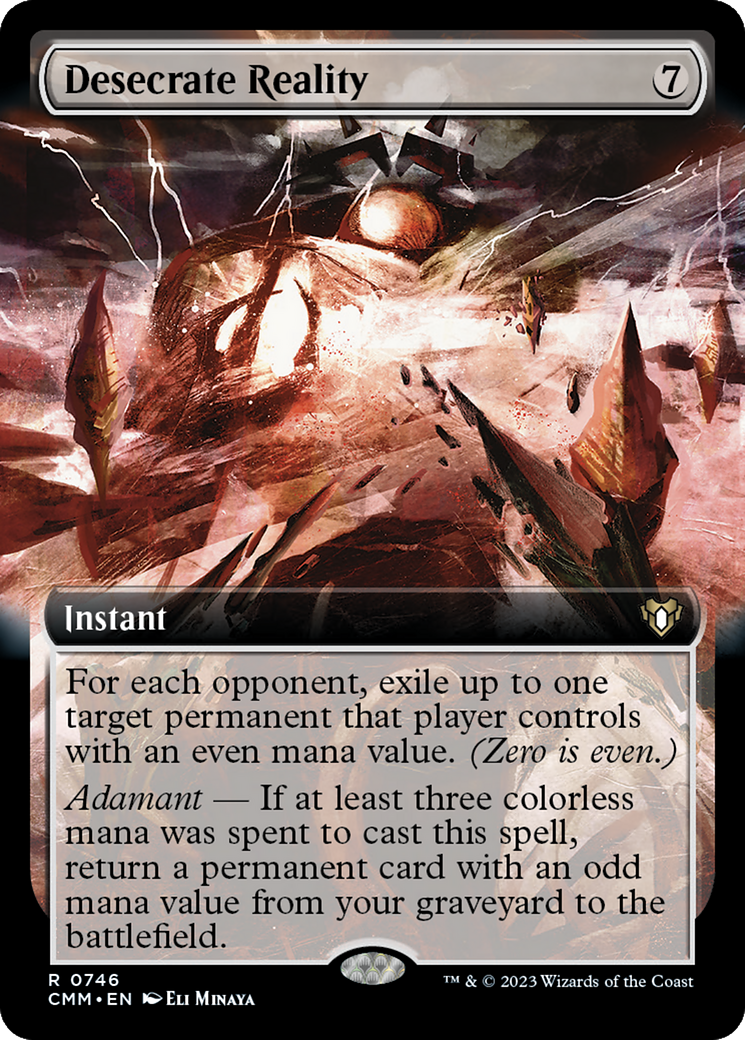 Profanation de la réalité (art étendu) [Commander Masters] 