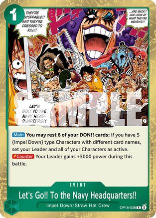 Let's Go!! To the Navy Headquarters.. (OP16-038) - [The Time of Battle] Foil
