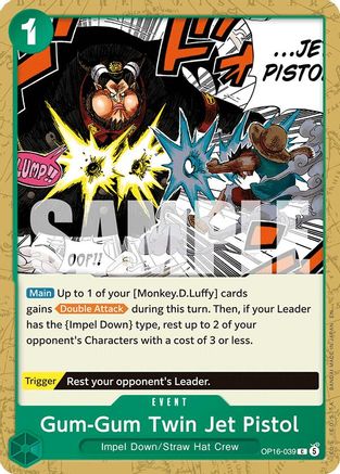Gum-Gum Twin Jet Pistol (OP16-039) - [The Time of Battle]