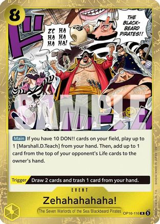 Zehahahahaha! (OP16-116) - [The Time of Battle] Foil