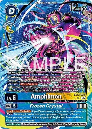 Amphimon // Frozen Crystal (EX12-033) - [Digital World Shambala] Foil