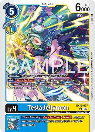 TeslaJellymon (EX12-027) - [Digital World Shambala]