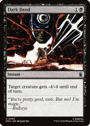 Dark Deed  [Foil]  (MSH-093) - [Marvel Super Heroes]