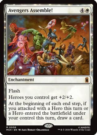 Avengers Assemble!  [Foil]  (MSH-006) - [Marvel Super Heroes]