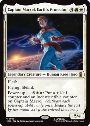 Captain Marvel, Earth's Protector  (MSH-011) - [Marvel Super Heroes]