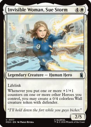 Invisible Woman, Sue Storm  [Foil]  (MSH-017) - [Marvel Super Heroes]