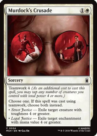 Murdock's Crusade  (MSH-024) - [Marvel Super Heroes]