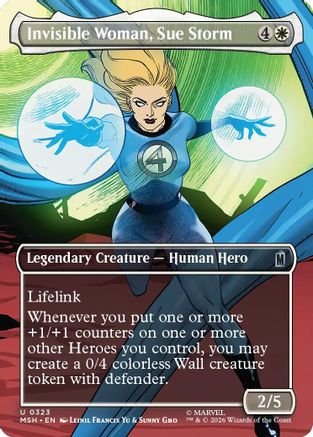 Invisible Woman, Sue Storm (Borderless)  (MSH-323) - [Marvel Super Heroes]