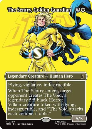The Sentry, Golden Guardian (Borderless)  (MSH-358) - [Marvel Super Heroes]