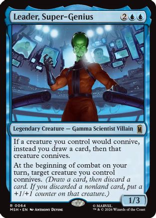 Leader, Super-Genius  (MSH-064) - [Marvel Super Heroes]