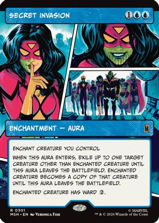 Secret Invasion (Borderless)  [Foil]  (MSH-301) - [Marvel Super Heroes]