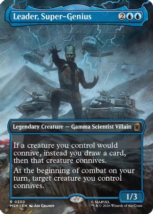 Leader, Super-Genius (Borderless)  [Foil]  (MSH-330) - [Marvel Super Heroes]