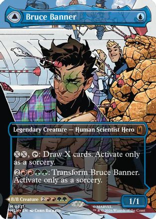 Bruce Banner(Borderless) (0331)  [Foil]  (MSH-331) - [Marvel Super Heroes]