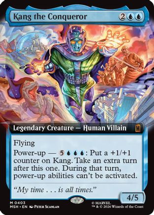 Kang the Conqueror (Extended Art)  [Foil]  (MSH-403) - [Marvel Super Heroes]