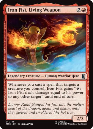 Iron Fist, Living Weapon  (MSH-138) - [Marvel Super Heroes]