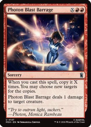 Photon Blast Barrage  [Foil]  (MSH-147) - [Marvel Super Heroes]