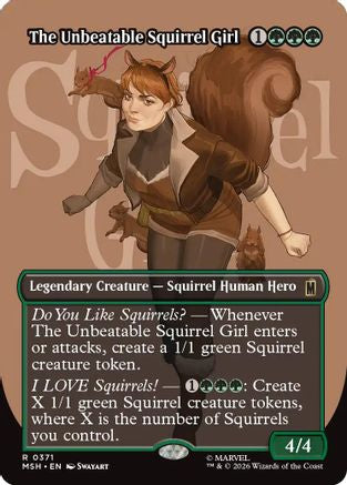 The Unbeatable Squirrel Girl (Borderless)  (MSH-371) - [Marvel Super Heroes]