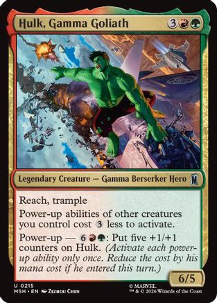 Hulk, Gamma Goliath  [Foil]  (MSH-215) - [Marvel Super Heroes]