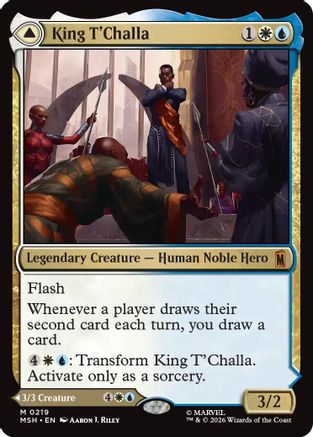 King T'Challa  [Foil]  (MSH-219) - [Marvel Super Heroes]
