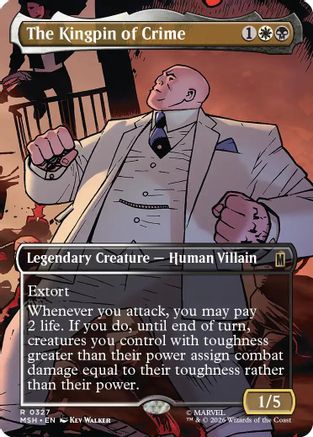 The Kingpin of Crime (Borderless) (0327)  (MSH-327) - [Marvel Super Heroes]