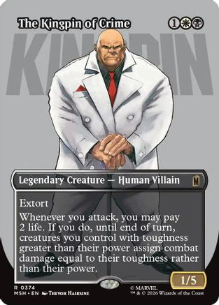 The Kingpin of Crime (Borderless) (0374)  (MSH-374) - [Marvel Super Heroes]