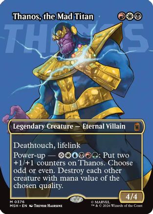 Thanos, the Mad Titan (Borderless) (0367)  (MSH-376) - [Marvel Super Heroes]
