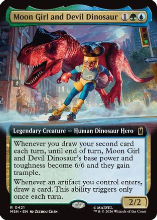 Moon Girl and Devil Dinosaur (Extended Art)  [Foil]  (MSH-421) - [Marvel Super Heroes]