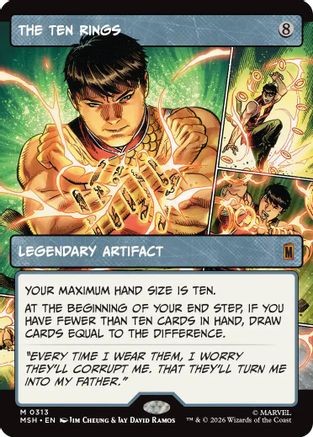 The Ten Rings (Borderless)  [Foil]  (MSH-313) - [Marvel Super Heroes]