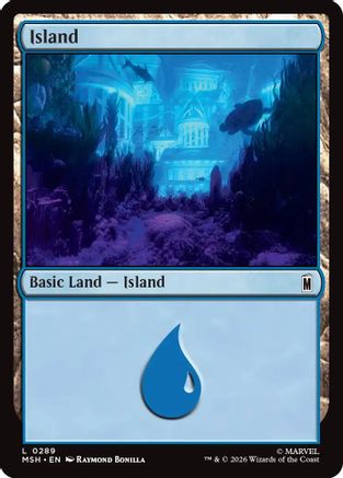 Island (0289)  [Foil]  (MSH-289) - [Marvel Super Heroes]