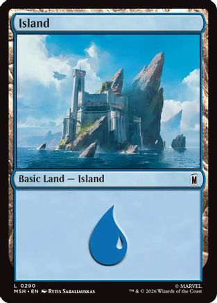 Island (0290)  [Foil]  (MSH-290) - [Marvel Super Heroes]