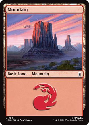 Mountain (0294)  [Foil]  (MSH-294) - [Marvel Super Heroes]
