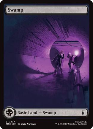 Swamp (0437) (Surge Foil)  [Foil]  (MSH-437) - [Marvel Super Heroes]