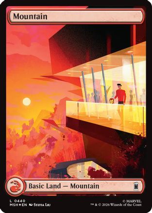 Mountain (0440) (Surge Foil)  [Foil]  (MSH-440) - [Marvel Super Heroes]