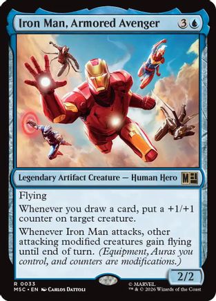 Iron Man, Armored Avenger  (MSC-033) - [Commander: Marvel Super Heroes]