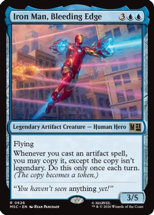 Iron Man, Bleeding Edge  [Foil]  (MSC-626) - [Commander: Marvel Super Heroes]