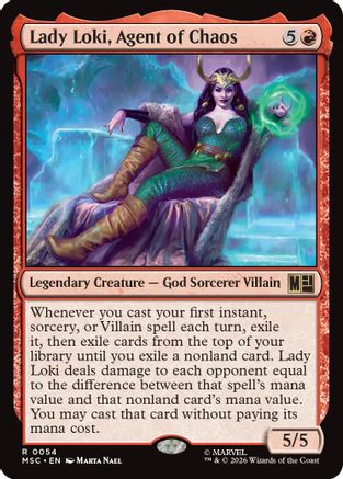 Lady Loki, Agent of Chaos  (MSC-054) - [Commander: Marvel Super Heroes]