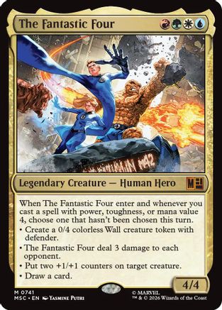 The Fantastic Four  (MSC-741) - [Commander: Marvel Super Heroes]