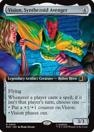 Vision, Synthezoid Avenger (Extended Art)  (MSC-460) - [Commander: Marvel Super Heroes]