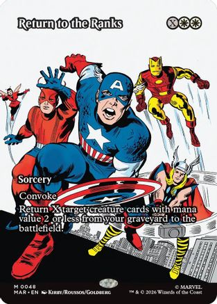Return to the Ranks (Borderless)  (MAR-048) - [Marvel Universe Eternal-Legal]