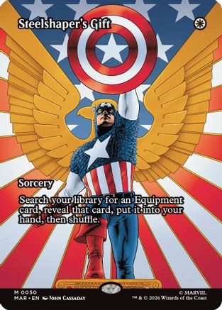 Steelshaper's Gift (Borderless)  [Foil]  (MAR-050) - [Marvel Universe Eternal-Legal]