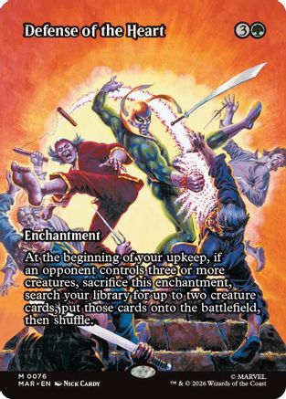 Defense of the Heart (Borderless)  (MAR-076) - [Marvel Universe Eternal-Legal]