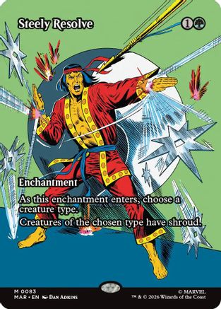 Steely Resolve (Borderless)  (MAR-083) - [Marvel Universe Eternal-Legal]