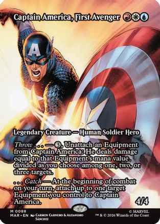 Captain America, First Avenger (Borderless)  (MAR-088) - [Marvel Universe Eternal-Legal]