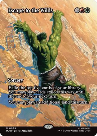 Escape to the Wilds (Borderless)  [Foil]  (MAR-089) - [Marvel Universe Eternal-Legal]