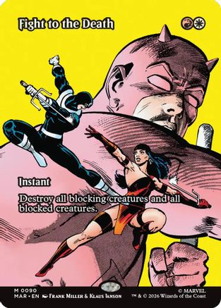 Fight to the Death (Borderless)  (MAR-090) - [Marvel Universe Eternal-Legal]