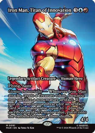 Iron Man, Titan of Innovation (Borderless)  (MAR-091) - [Marvel Universe Eternal-Legal]
